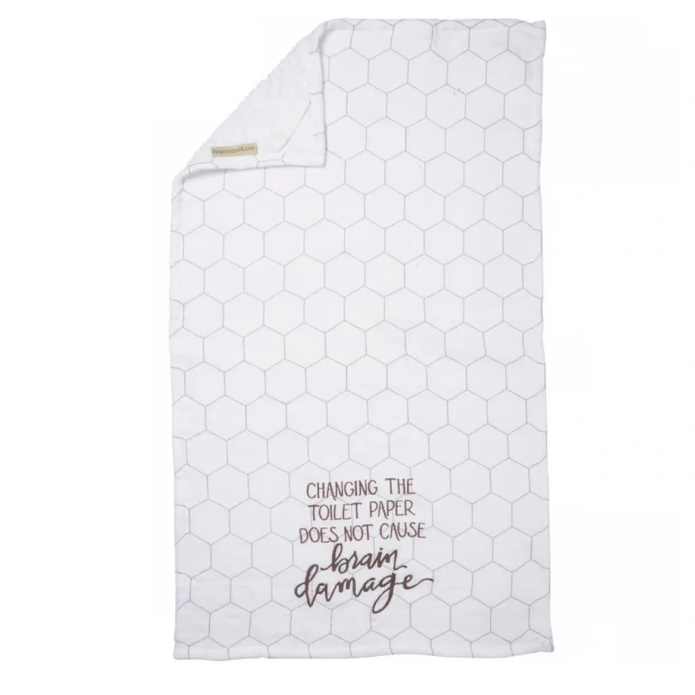 Primitives by Kathy Changing the Toilet Paper Bathroom Hand Towel